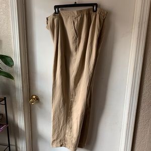 JESSICA LONDON KHAKI COLORED LINEN …